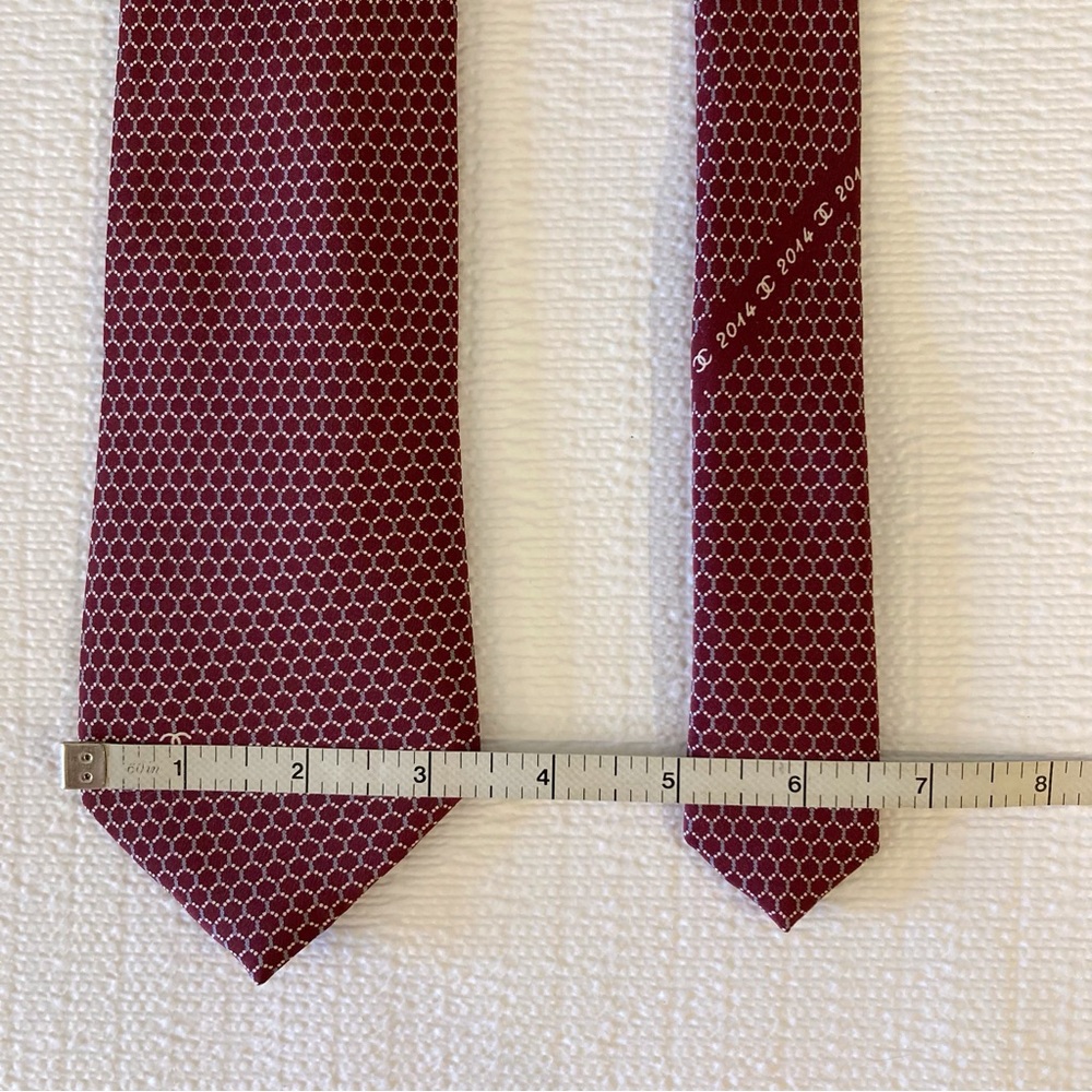 Chanel Paris Men’s Tie. Monogrammed Luxury 100% Silk. Made In Italy. Designer - Picture 7 of 8